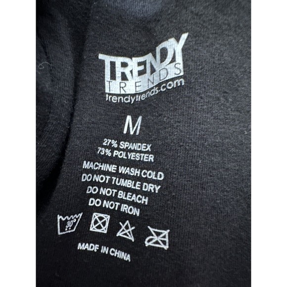 Trendy‎ Trends Black Dance Cami Solea Tank Size Youth Medium Strappy Back - Picture 3 of 3